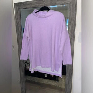 By Anthropologie lilac mock neck long sweater
